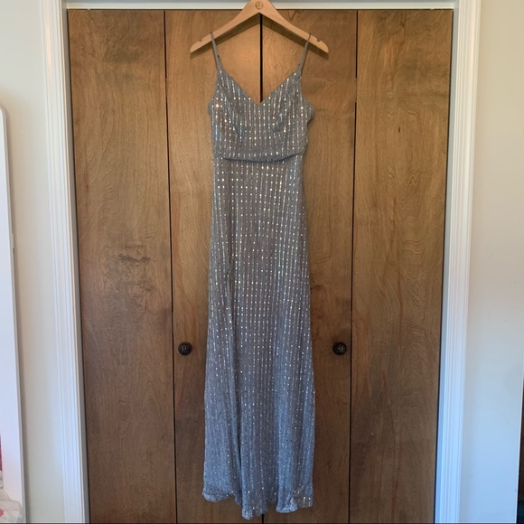 Silver Maxi Dress - Picture 3 of 10